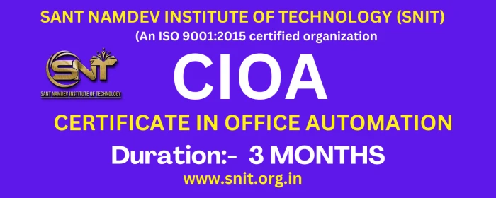 Course - CERTIFICATE IN OFFICE AUTOMATION