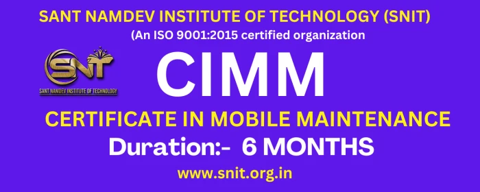 Course - CERTIFICATE IN MOBILE MAINTENANCE